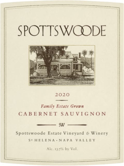 Spottswoode Estates Cabernet 2020