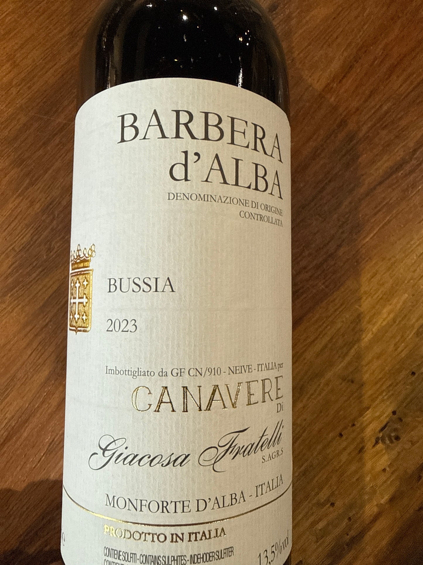Giacosa Fratelli Barbera d'Alba Bussia 'Canavere'