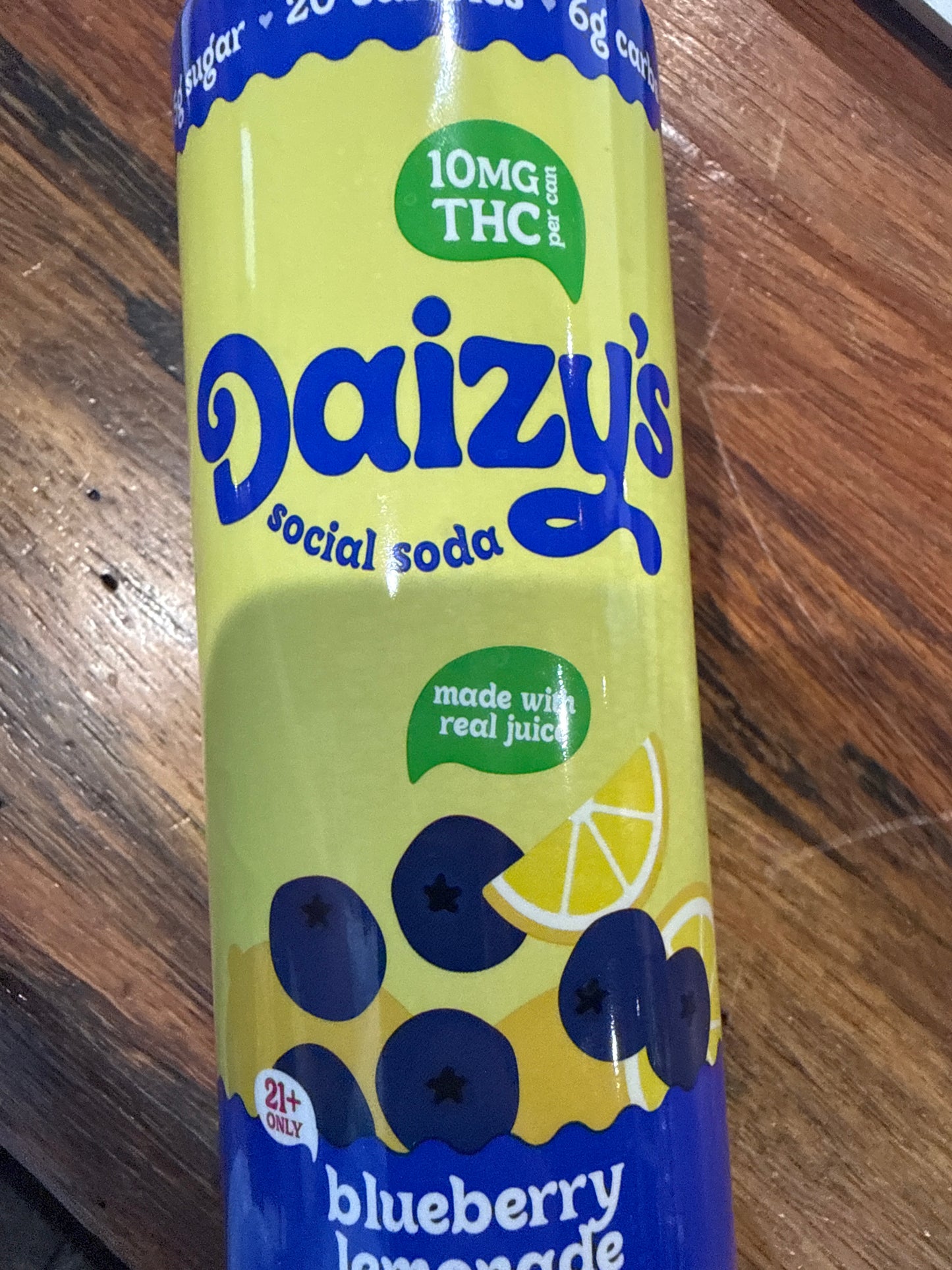 Daizy’s Social Soda THC Blueberry Lemonade