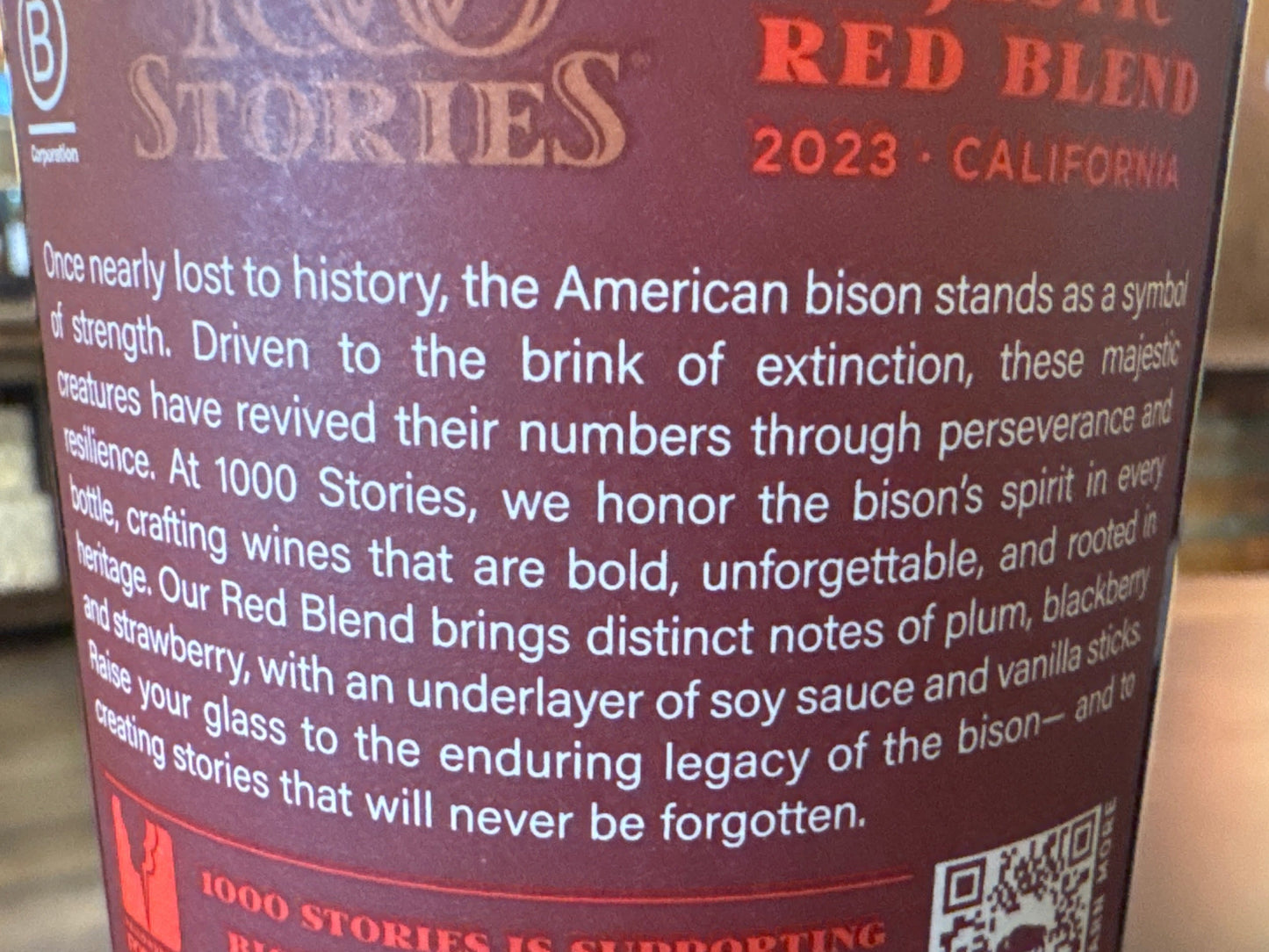1000 Stories Red Blend**
