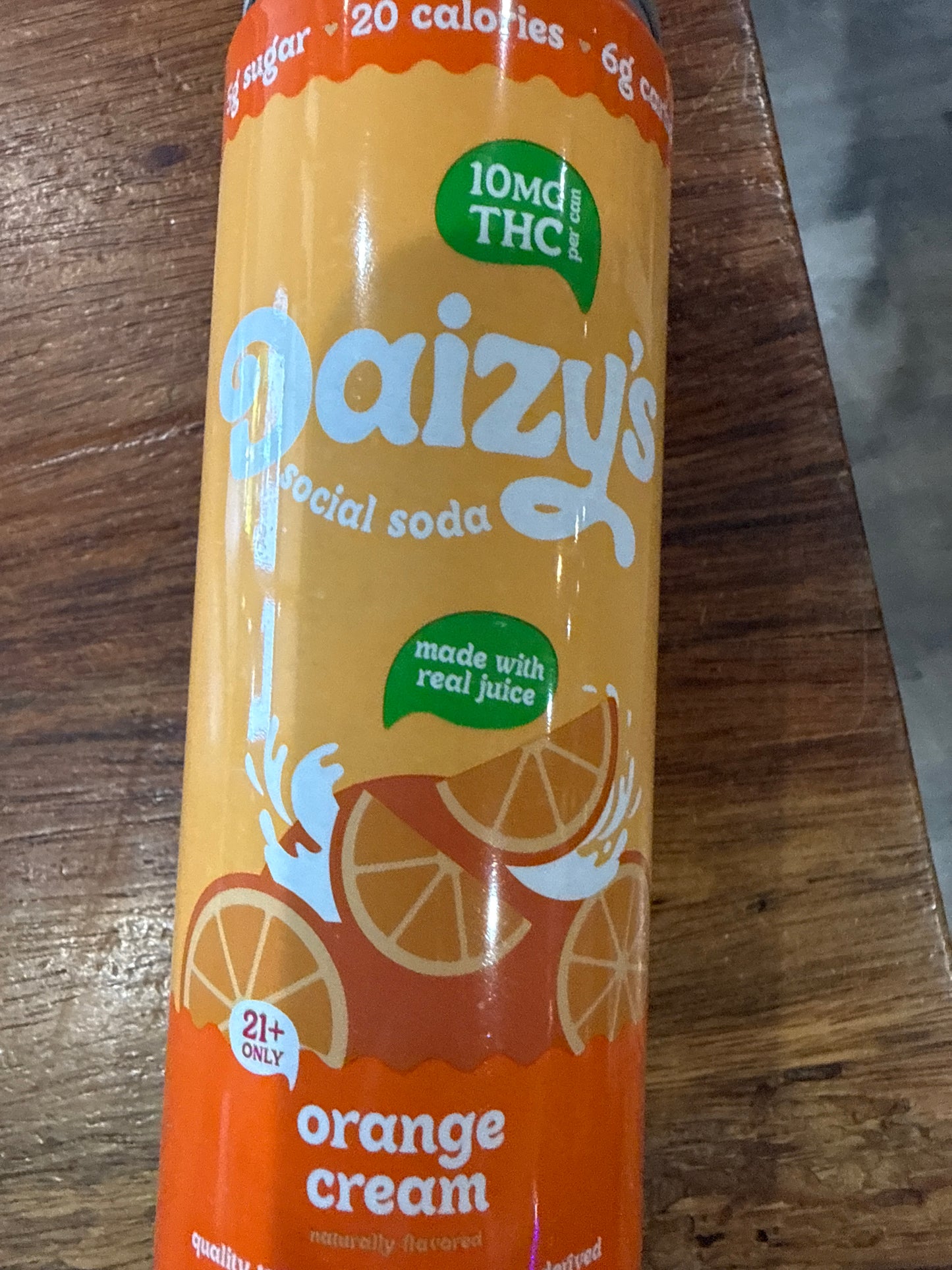 Daizy’s Social Soda THC Orange Cream
