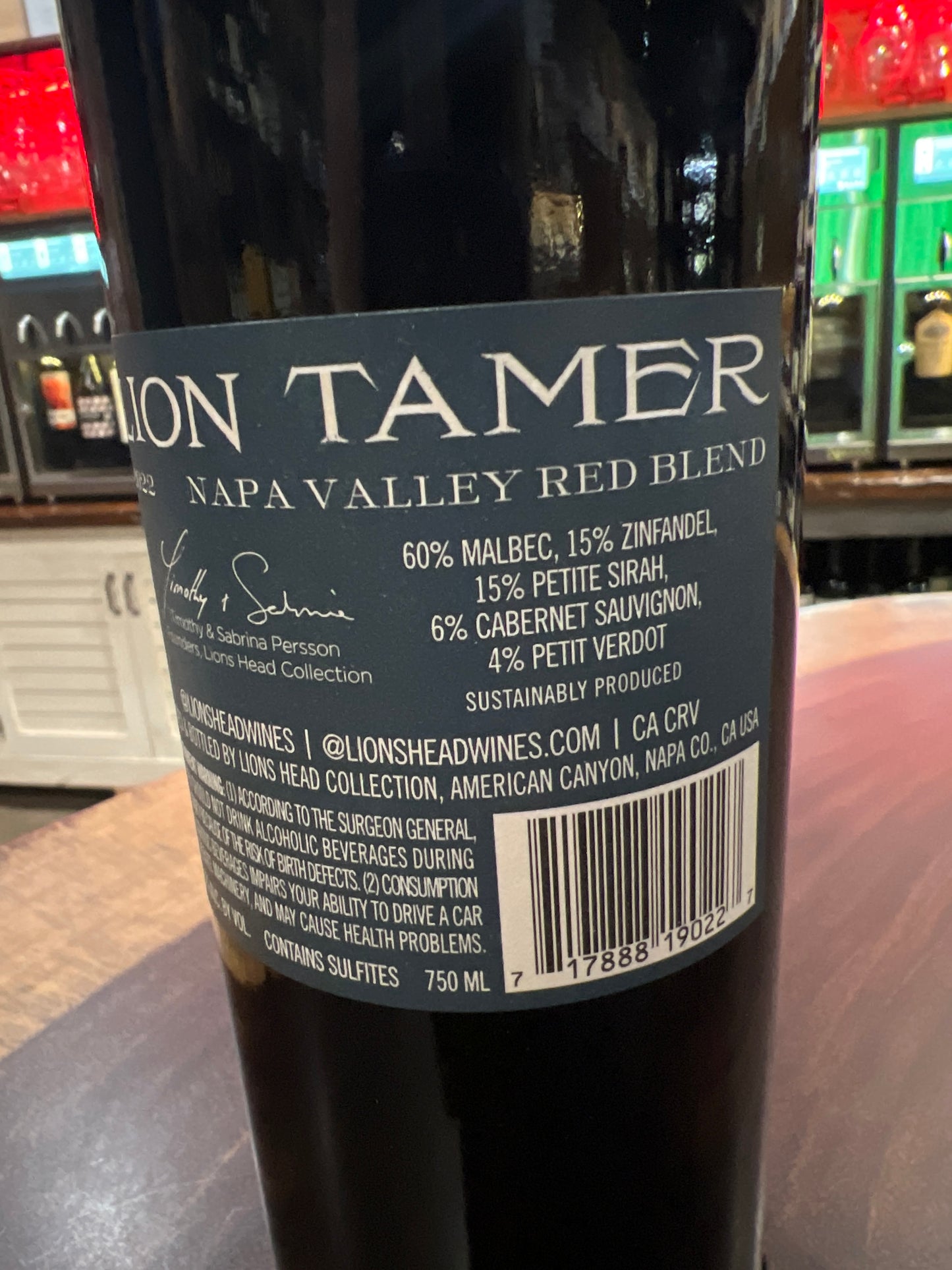 Hess Lion Tamer Red Blend