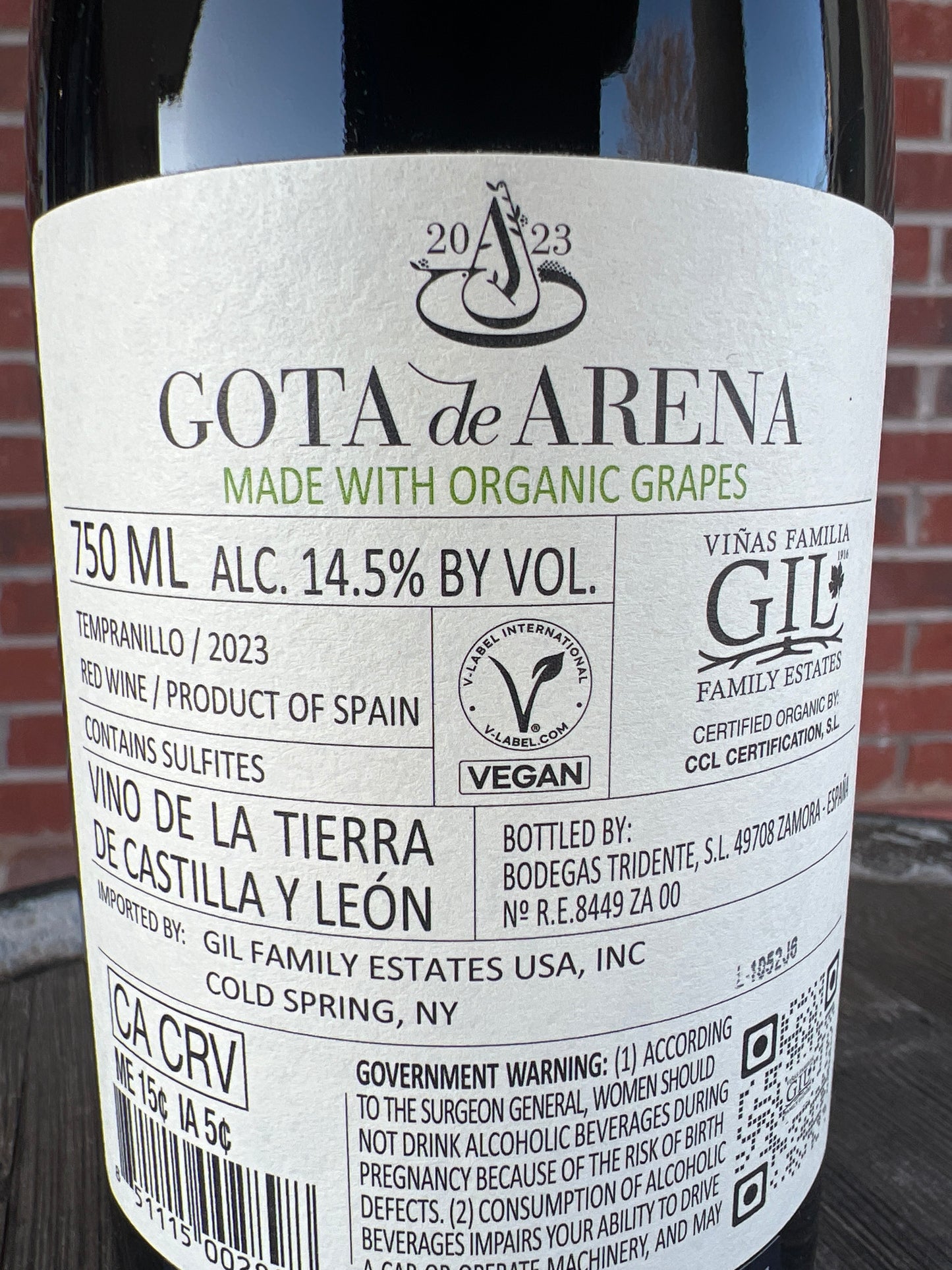 Gota de Arena Tempranillo *