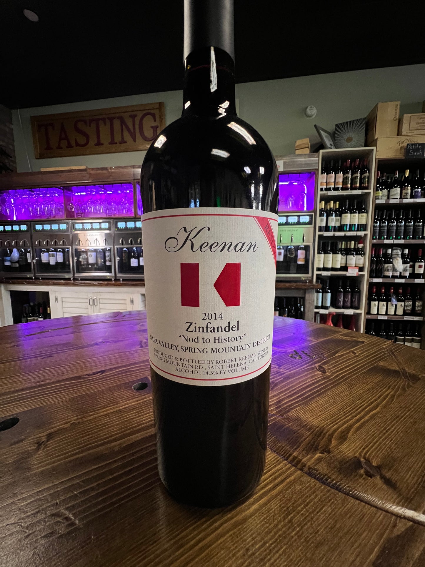 KEENAN 'nod to nature' RESERVE Zinfandel (2014) db