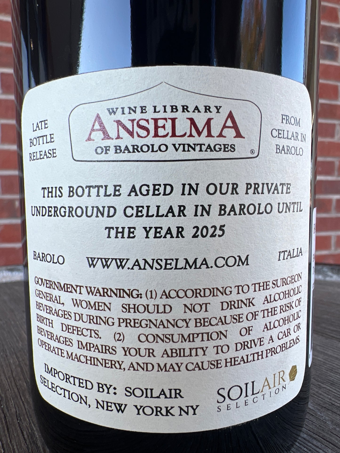 Familia Anselma Barolo (2011 Library Release)