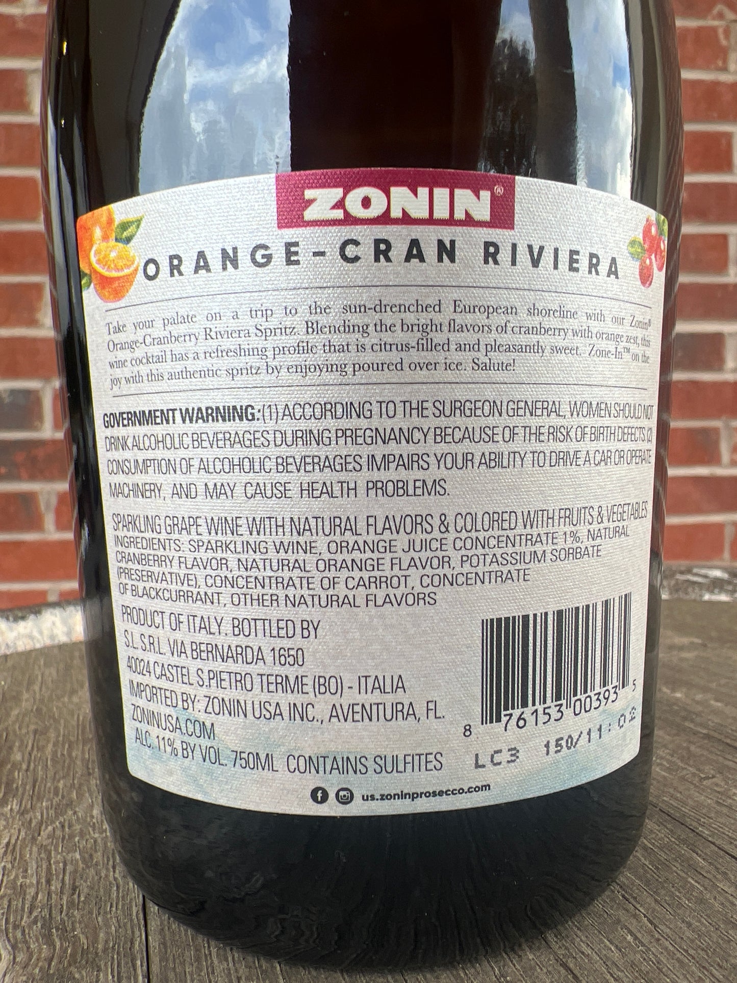 Zonin Orange Cranberry Spritz