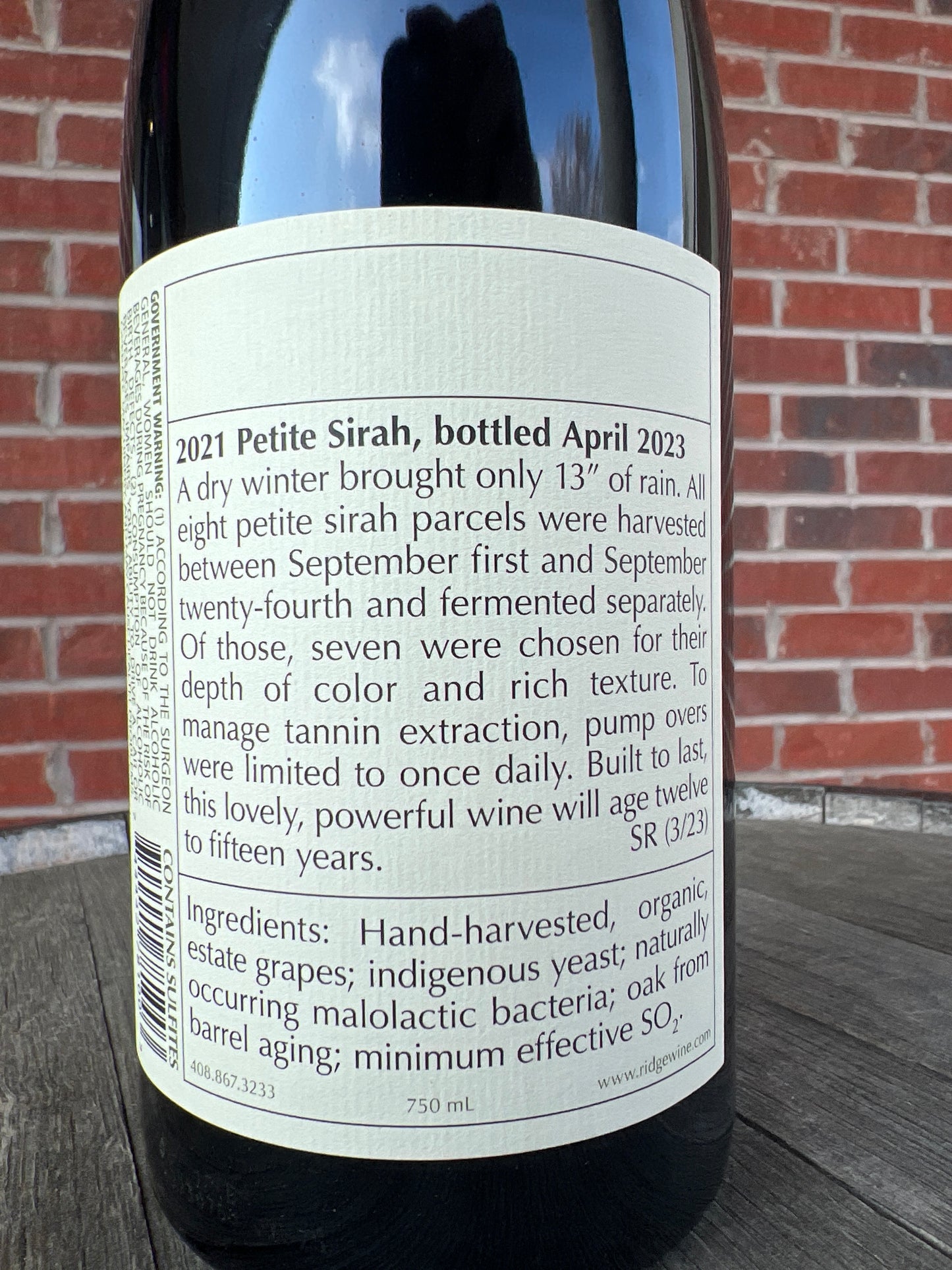 Ridge ‘Lytton Estate’ Petite Sirah**