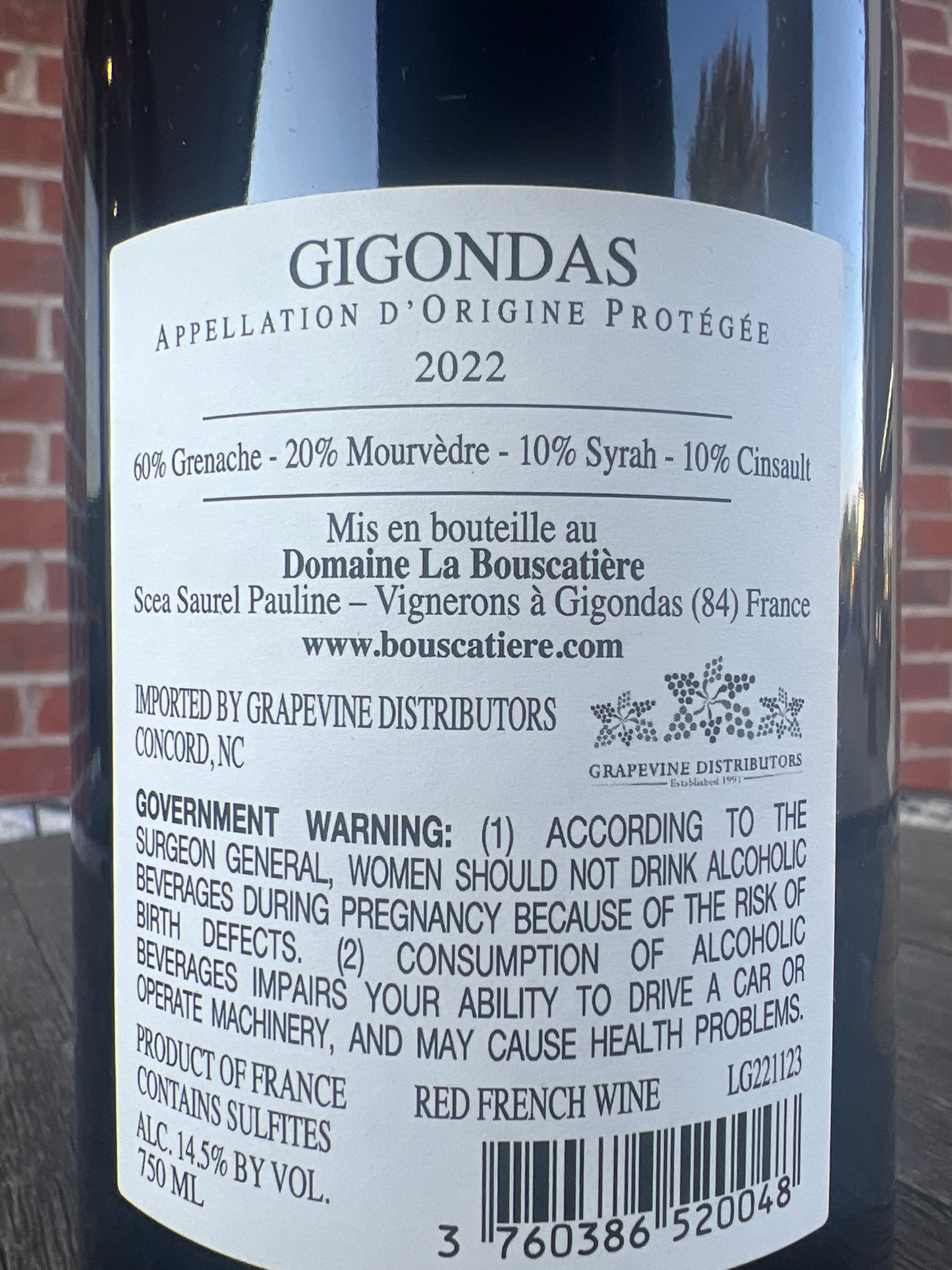 Domaine la Bouscatiere Gigondas