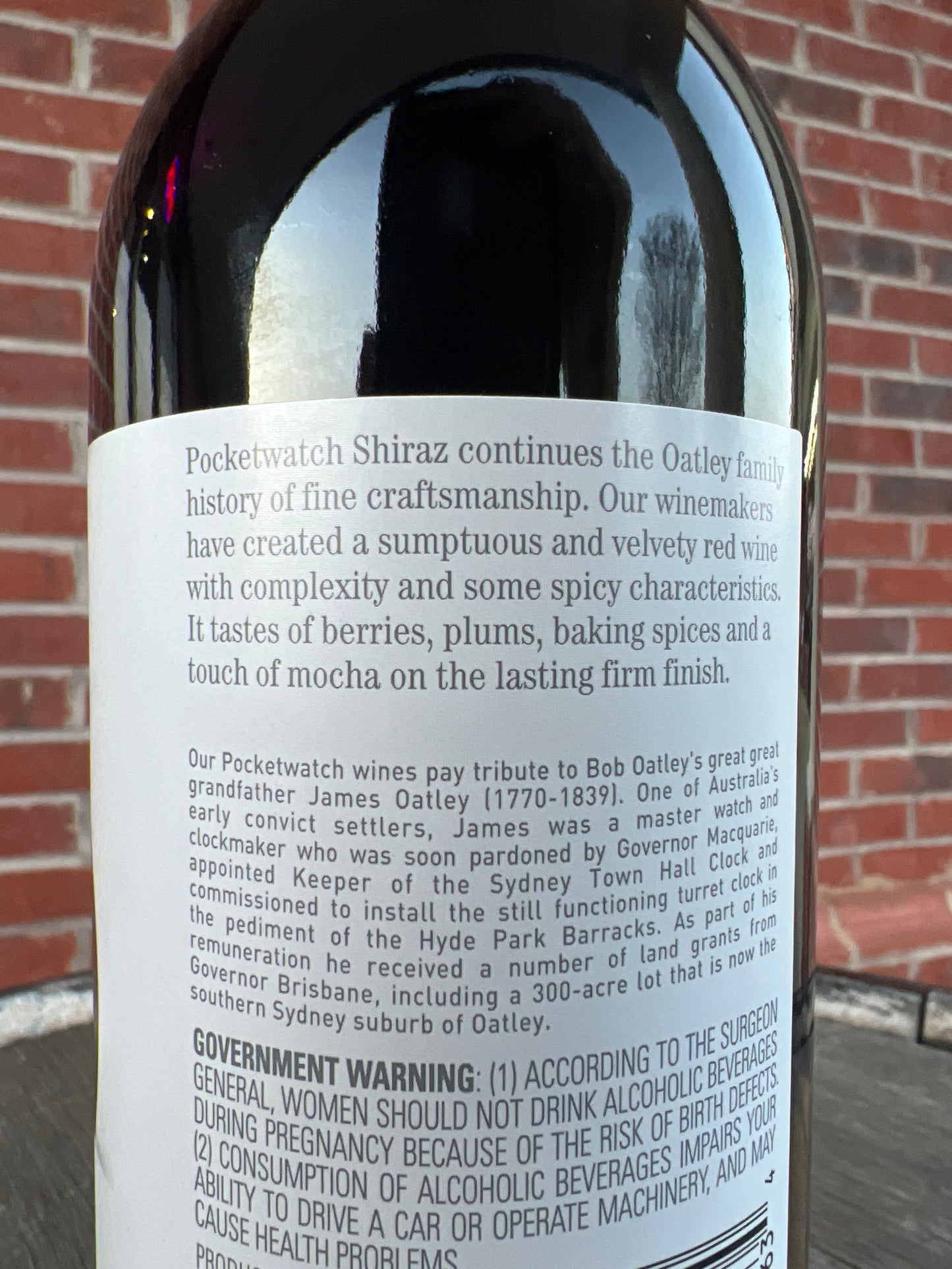 Oatley ‘pocketwatch’ Shiraz*