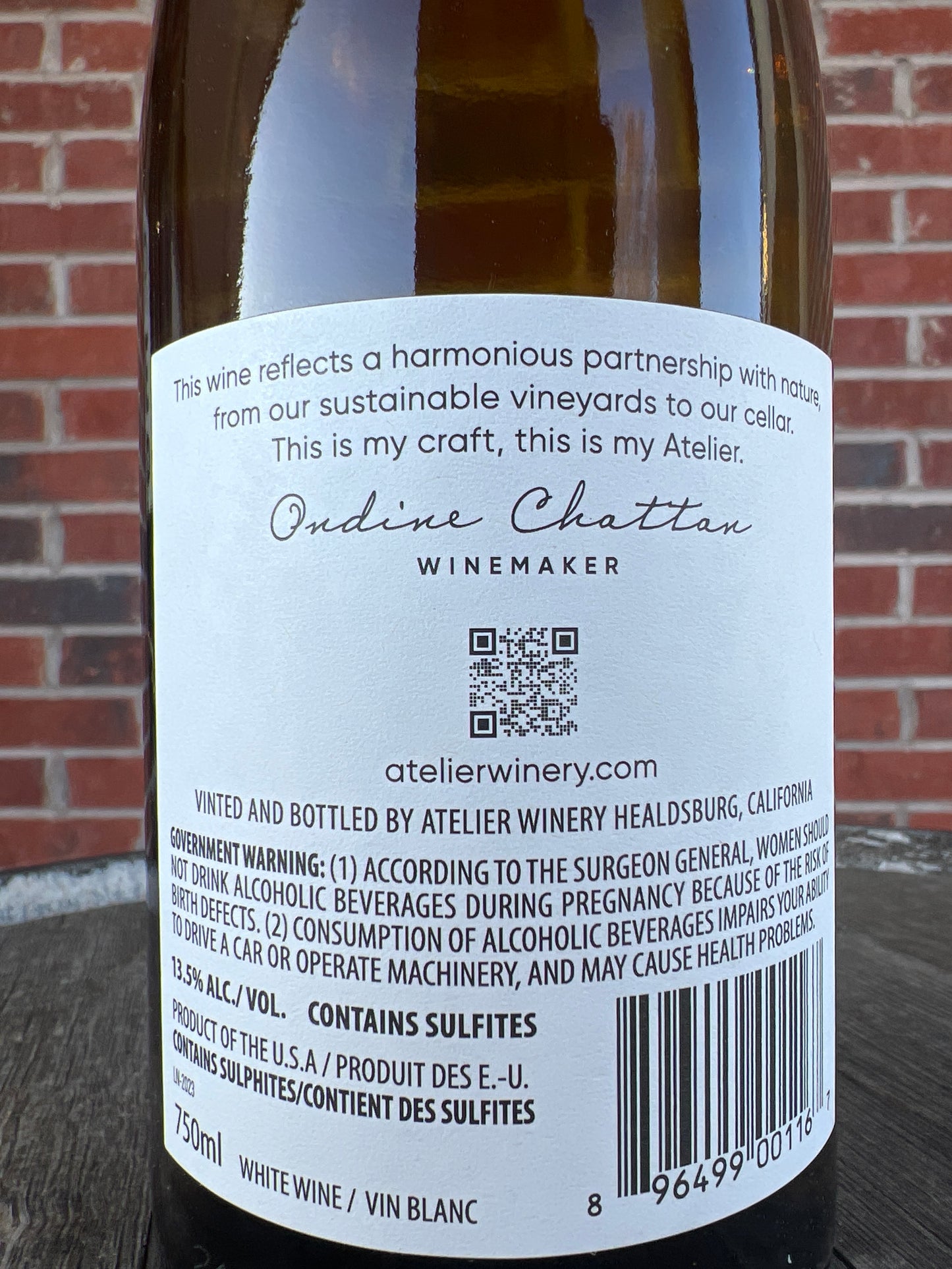 Atelier Chardonnay (RRV) *