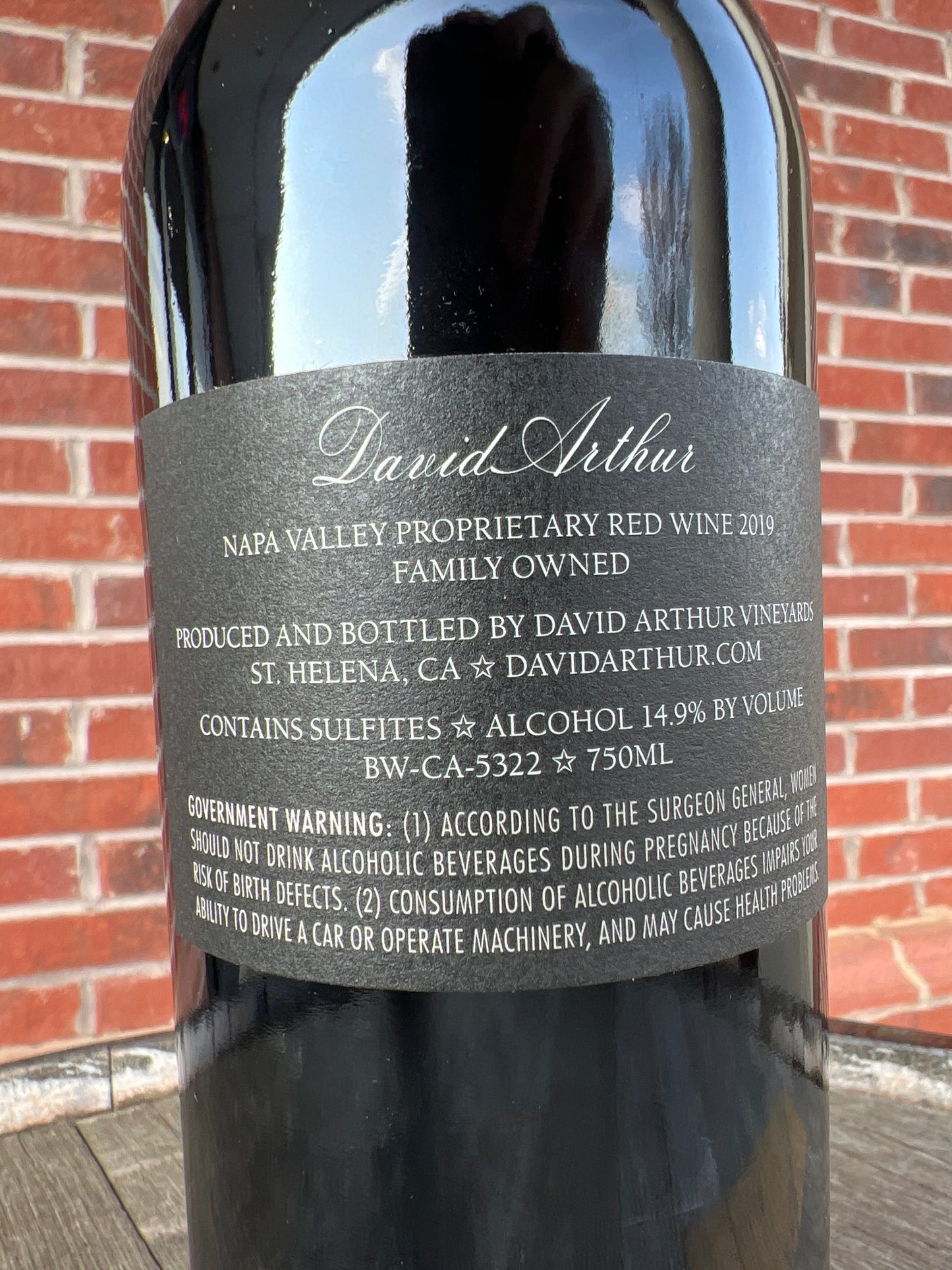 David Arthur Proprietary Red (2019)*