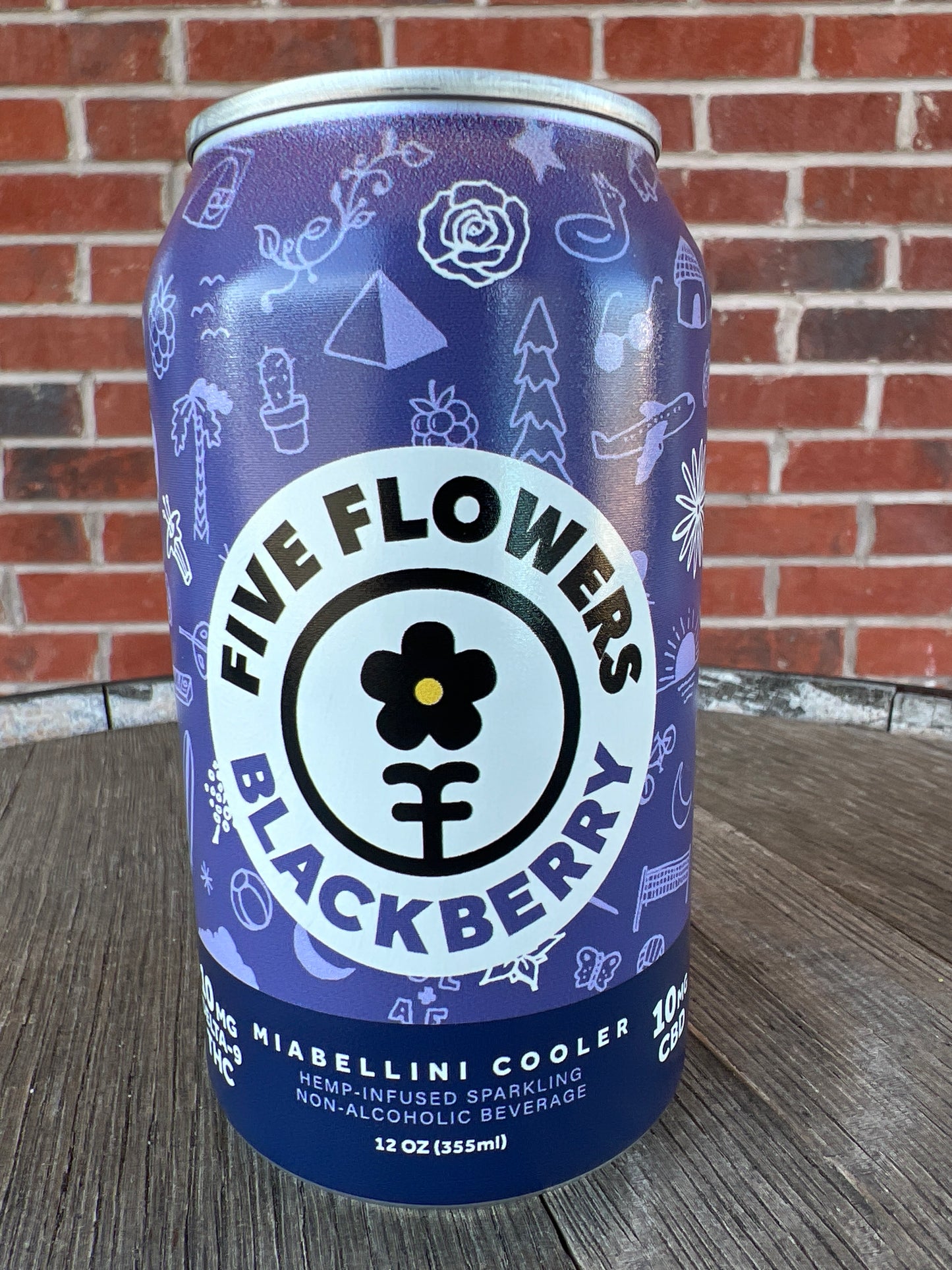 Five Flowers (10mg THC/10mg CBD) Blackberry Can