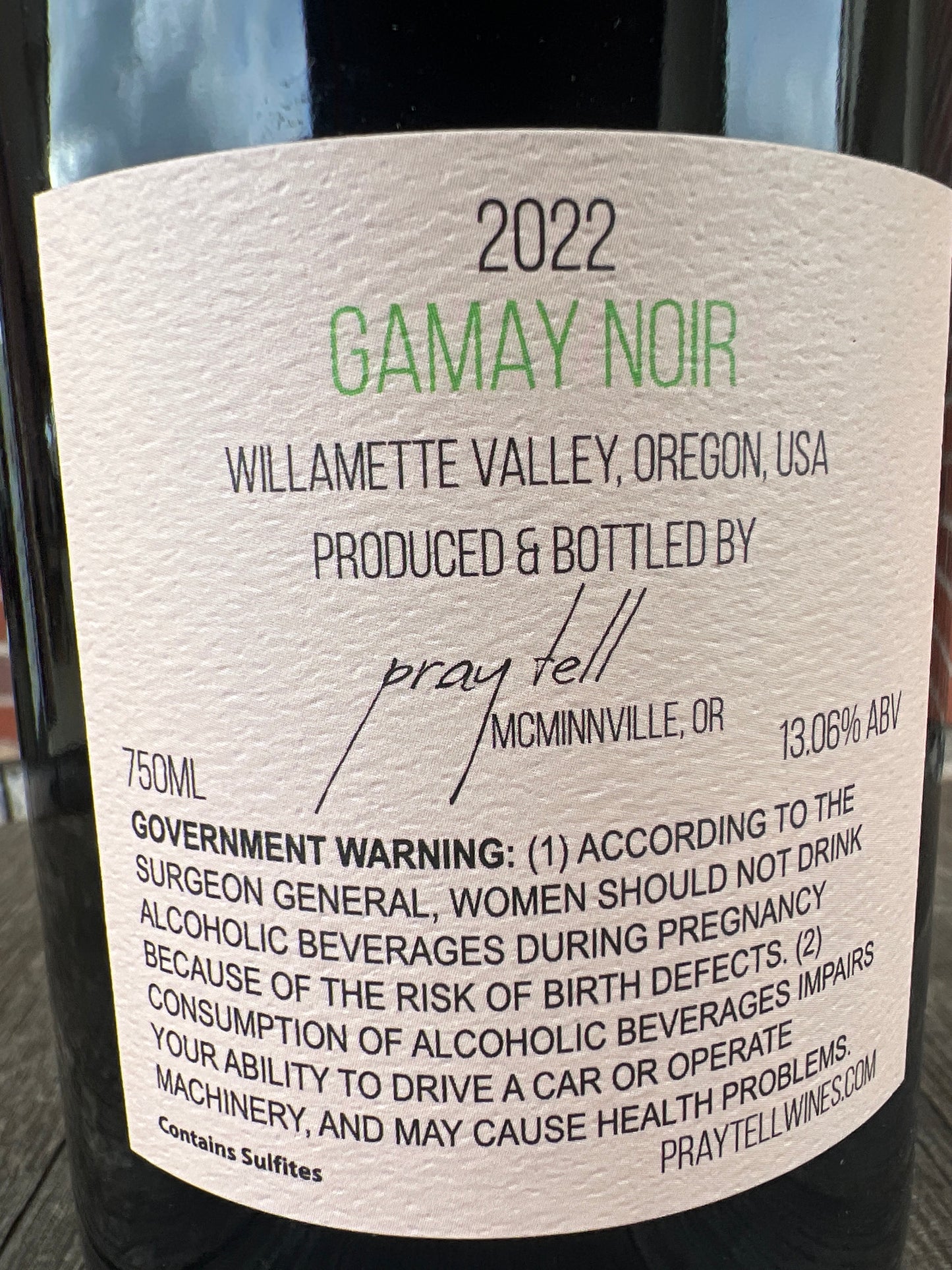 Pray Tell "Gamay Noir" *