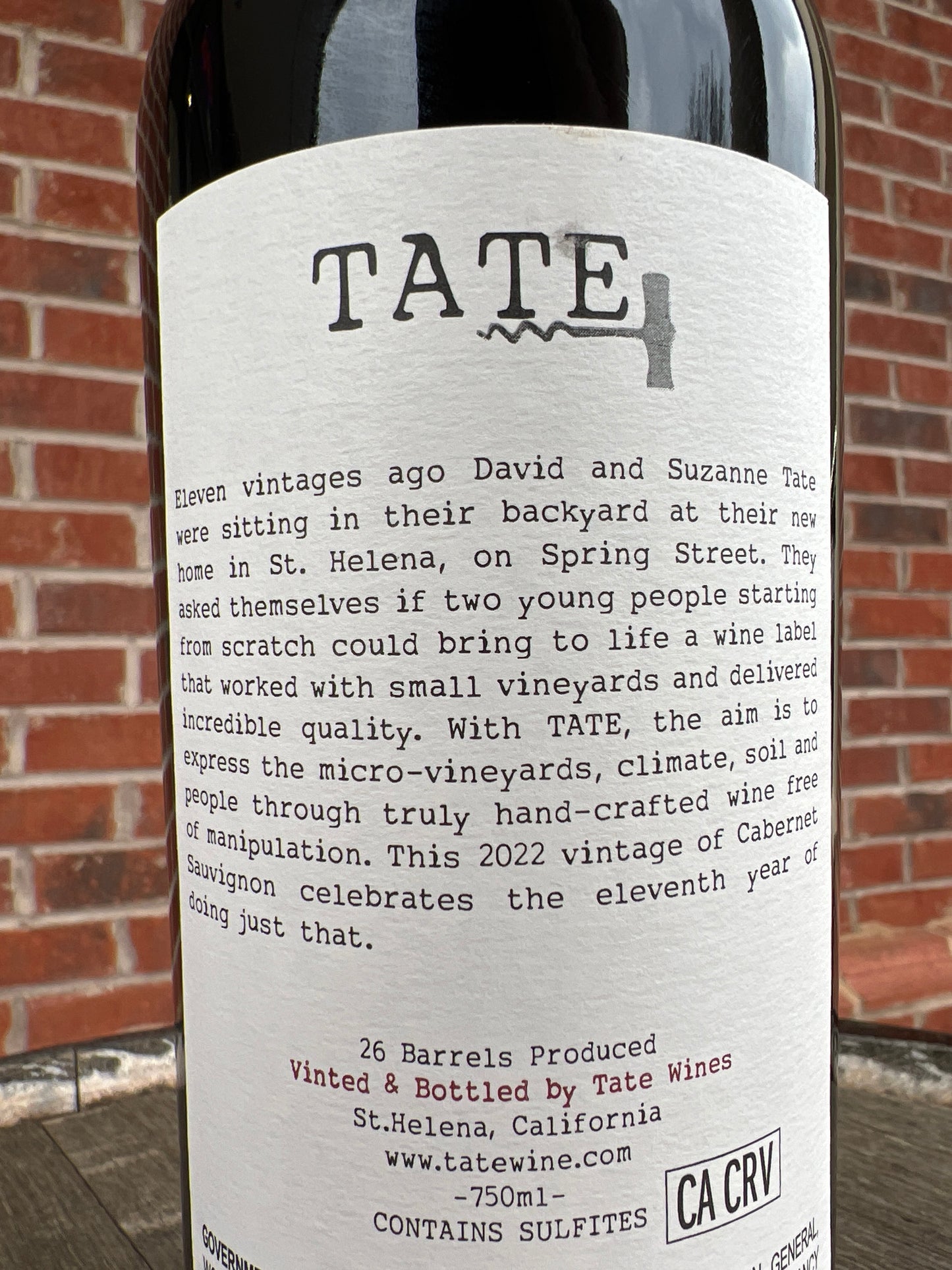 Tate 'Spring Street' Cabernet**