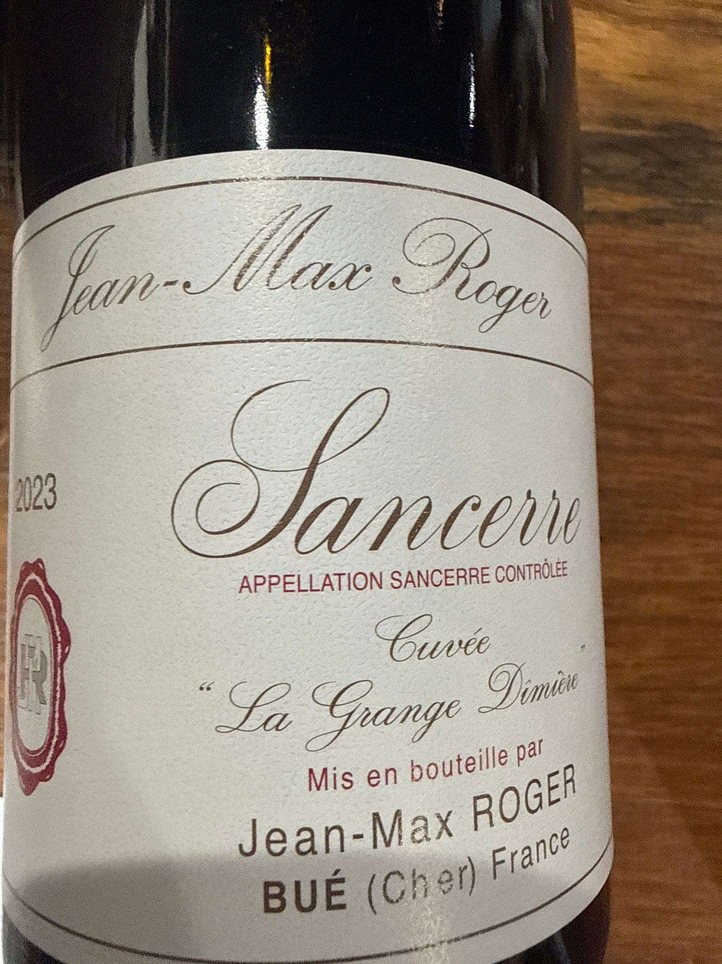 Jean-Max Roger 'La Grange Dimiere' Sancerre Rouge (Pinot Noir)