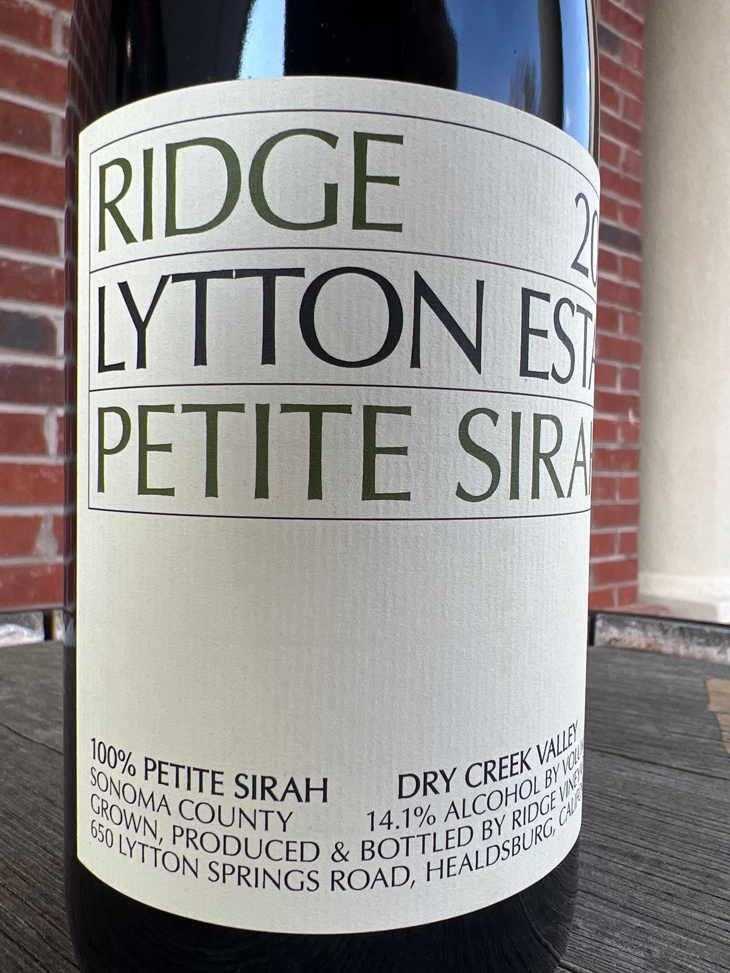 Ridge ‘Lytton Estate’ Petite Sirah**