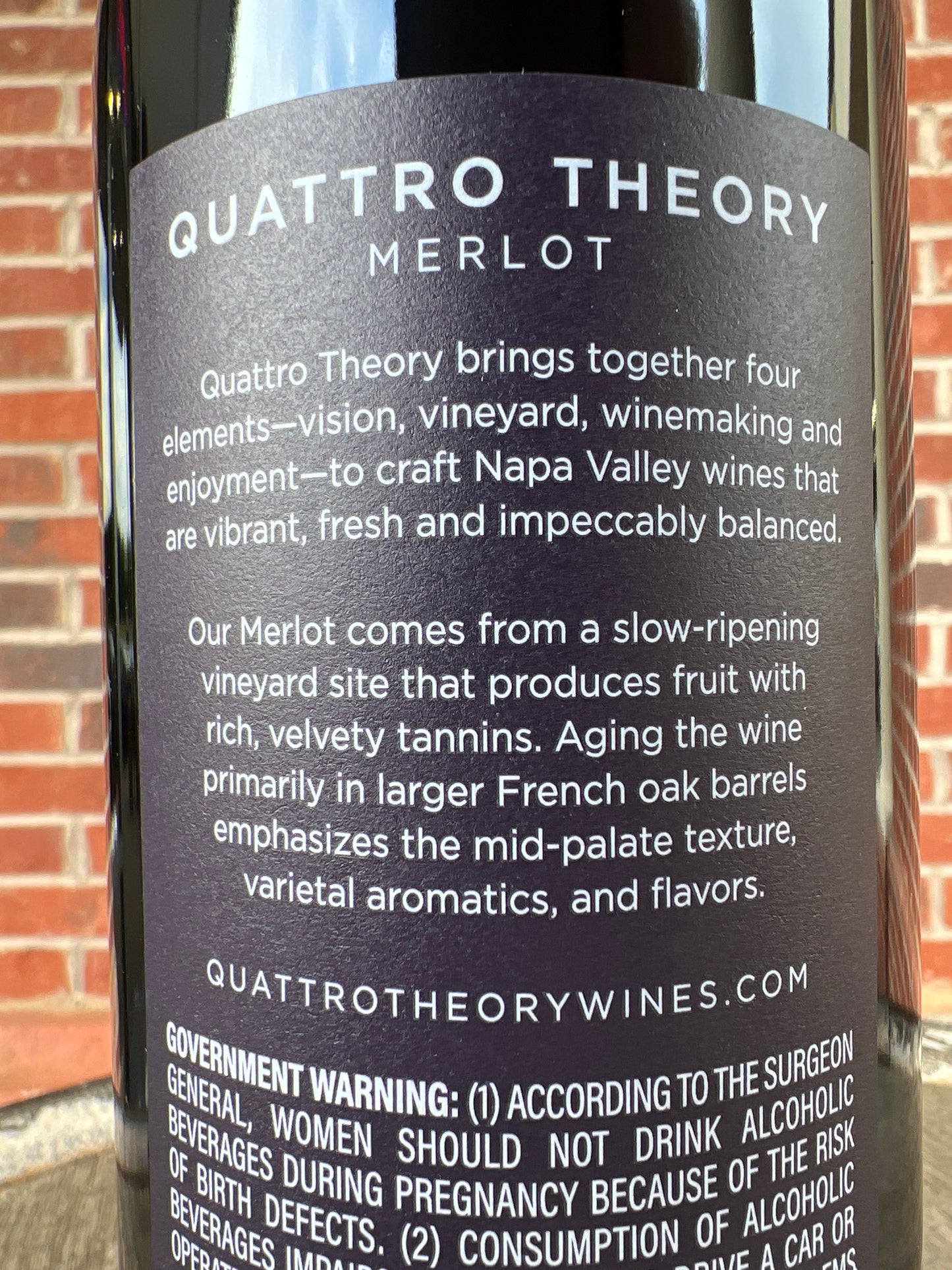 Quattro Theory Merlot (Napa)