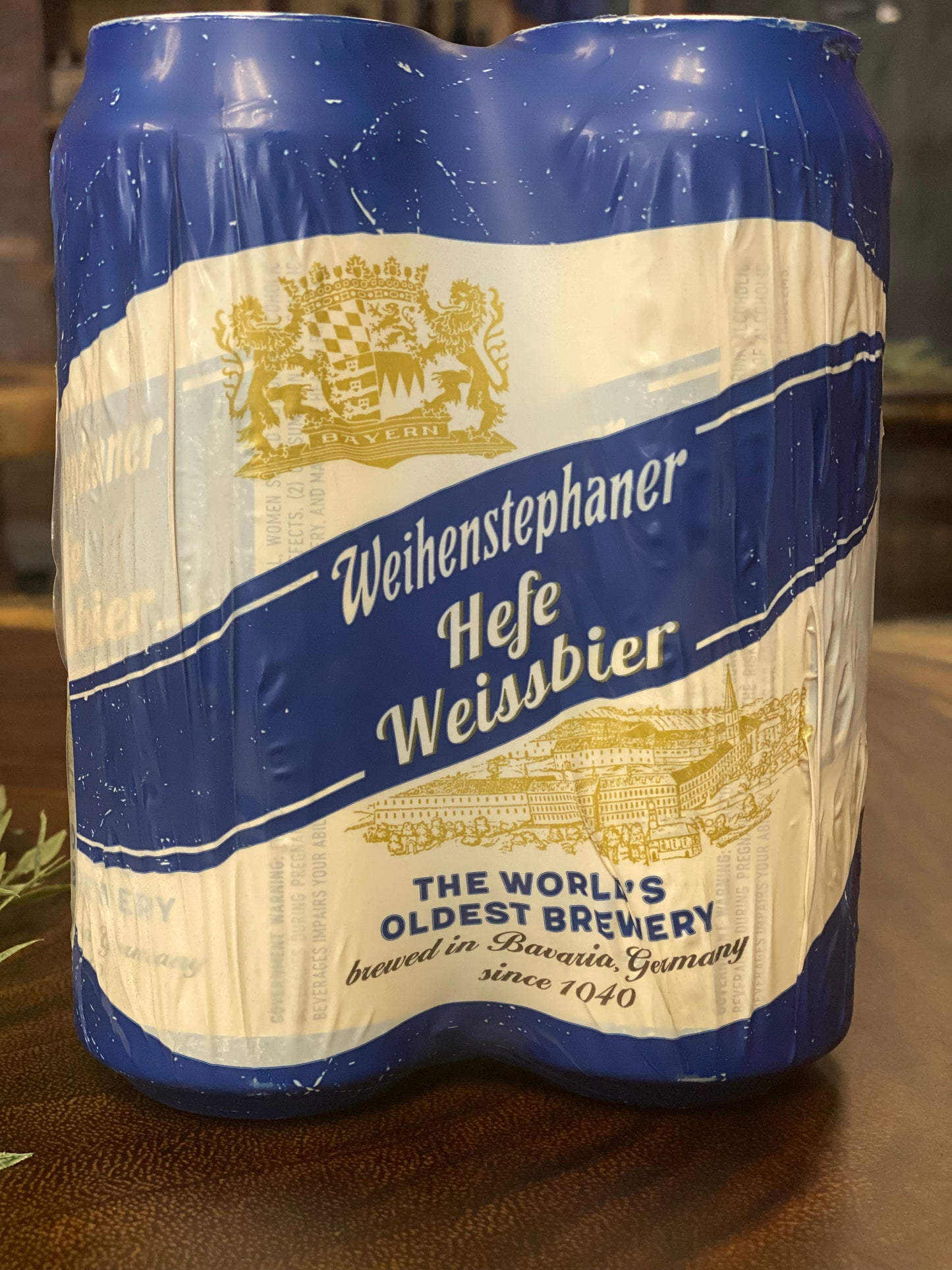 Weihenstephaner Weissbier Wheat Beer (4pk/16oz cans)