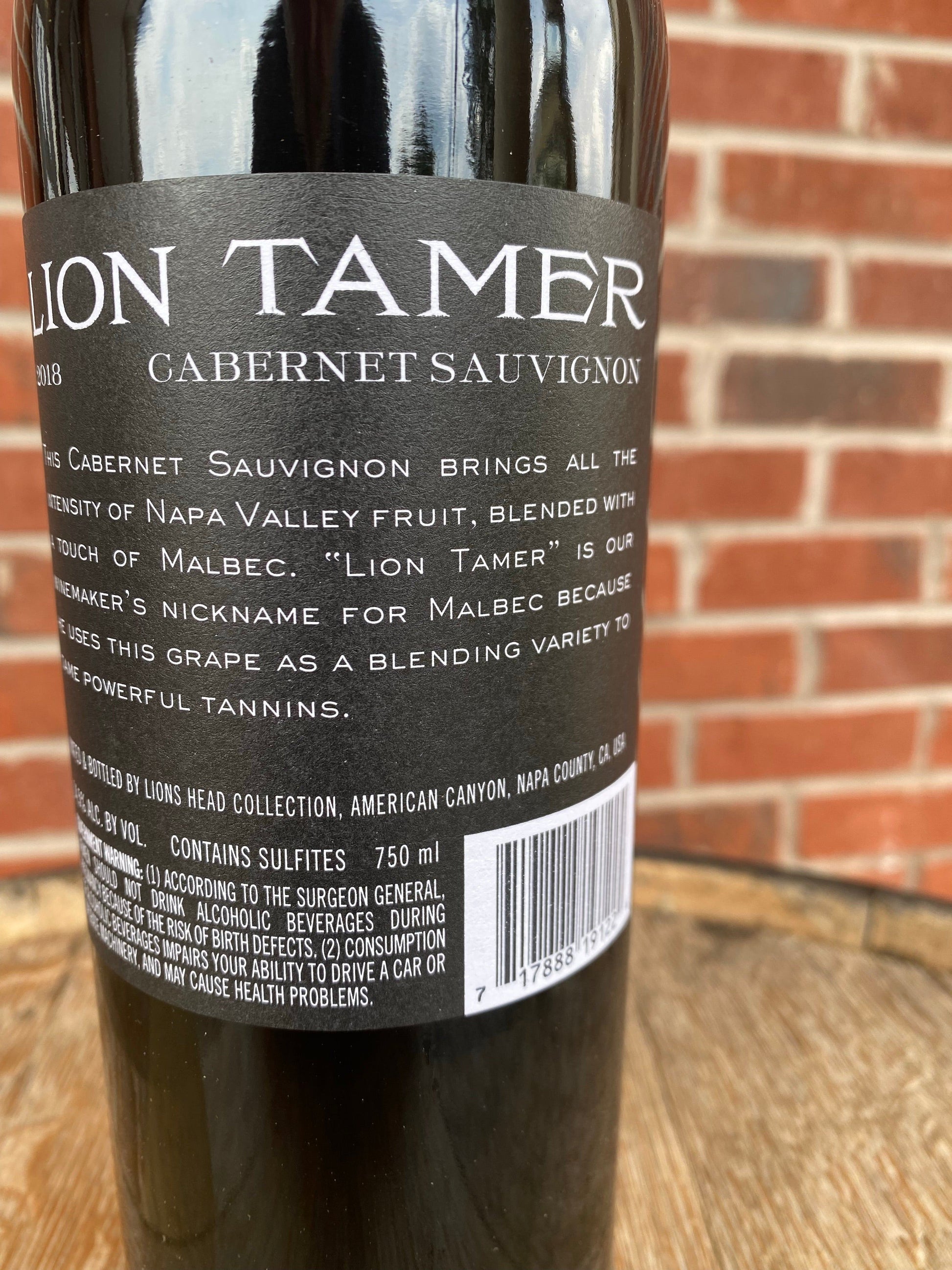 Lion Tamer Cabernet Napa 2018 - Your Wine Stop   -   Denver, NC