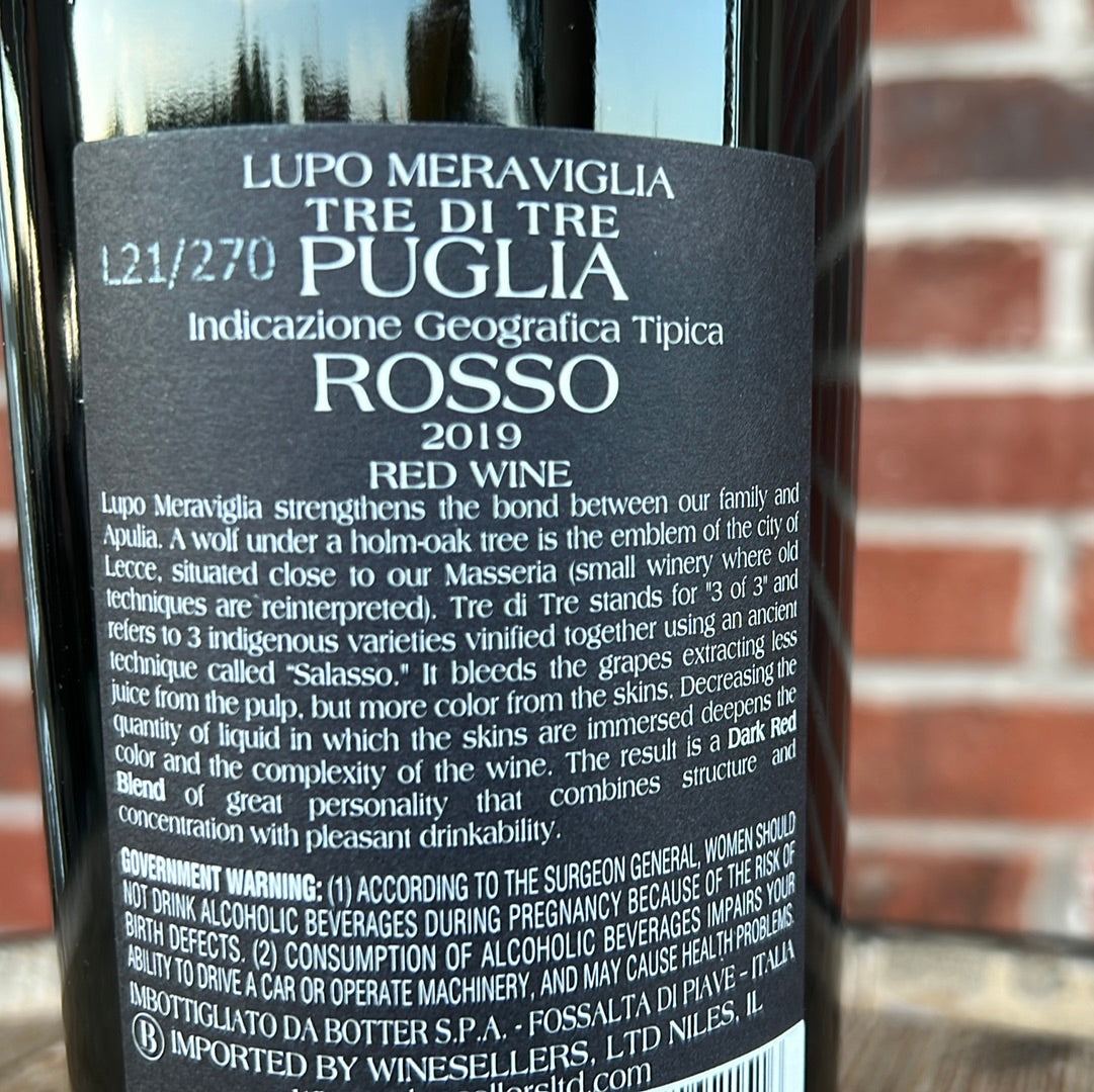 Lupo Meraviglia (Italy) Red Blend 2019 - Your Wine Stop   -   Denver, NC